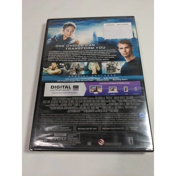 Divergent - DVD By Shailene Woodley, Theo James, Kate Winslet - VERY GOOD - Picture 2 of 2